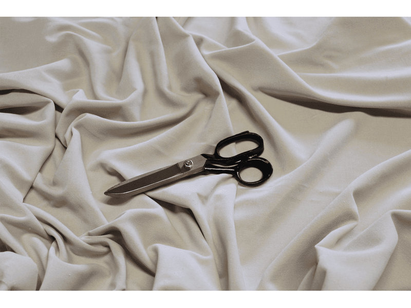 CREAM - Cotton Dressmaking Velvet / Velveteen Fabric - Lightweight-BY Truly Sumptuous - Ralston Fabrics