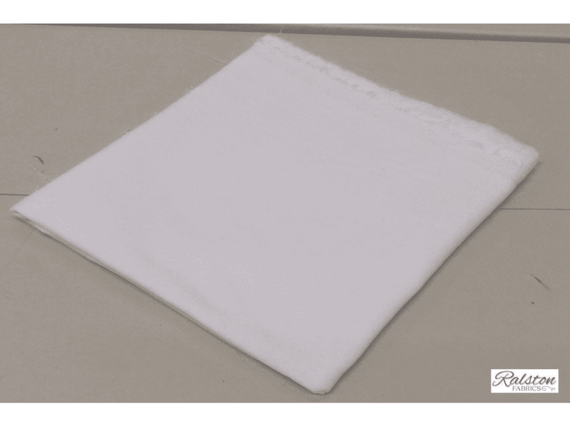 WHITE - Cotton Dressmaking Velvet / Velveteen Fabric - Lightweight - Ralston Fabrics