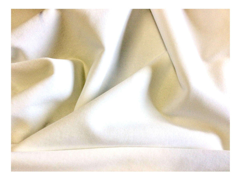 OPTIC WHITE  - Cotton Dressmaking  Velveteen Fabric - Lightweight-BY TRULY SUMPTUOUS - 142 cms - Ralston Fabrics