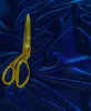 NAVY BLUE - Micro Velvet Fabric - Fine and Lightweight - 112 cms - 180 gsm - For Crafts, Costum Toys and Theatre