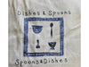 KITCHEN Themed POTS. & PANS Fabric for upholstery, Lampshades, Cushions, Bags and Curtains