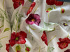 POPPIES: Beautiful Light Furnishing Fabric made from Ramie and Cotton, Depicting Wild Poppies, for Sofa Cushion, Cushions, Curtains etc