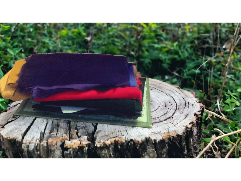 VELVET REMNANT PACK - 950g (approx) of pieces of 100% Cotton Velvet for patchwork and similar projects