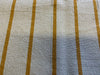 MUSTARD YELLOW STRIPE Heavy Hopsack Furnishing Upholstery Fabric Stripey Bag