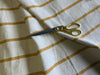 MUSTARD YELLOW STRIPE - Heavy Hopsack Furnishing / Upholstery Fabric -  Stripey Furnishing / Bag Fabric - Ralston Fabrics