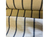 CHARCOAL GREY STRIPE - Heavy Hopsack Furnishing / Upholstery Fabric  - pure Cotton- 160 cms - 600gsm - Ralston Fabrics