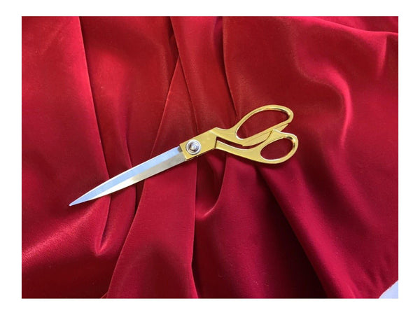 TRIPLE VELVET - RED Triple Velvet  Fabric -  Fine and Lightweight - 112 cms - 180 gsm - Ralston Fabrics