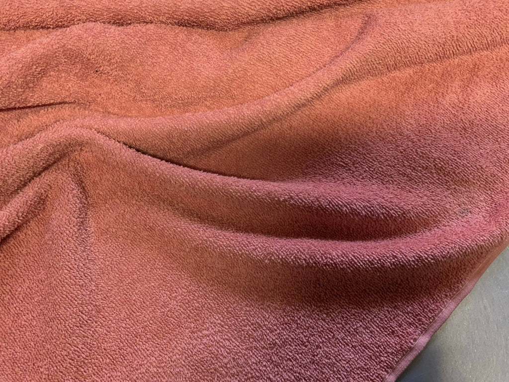 ROSE PINK Pure Cotton Thick LUXURY TOWELLING Fabric by Truly Sumptuous - Ralston Fabrics