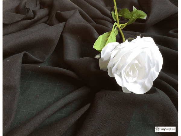 BLACK - Egyptian Draping Muslin: Pure Cotton for curtains and drapes - Ralston Fabrics