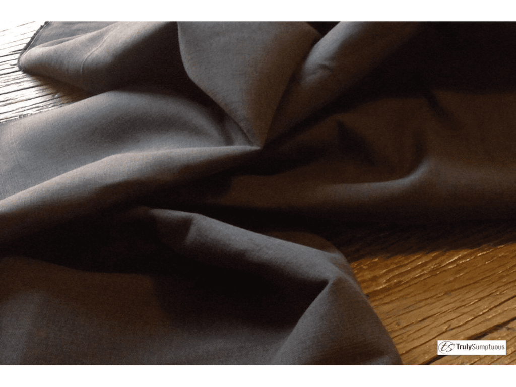 Charcoal  Linen Cotton Blend Upholstery  Fabric - Pre shrunk - Ralston Fabrics