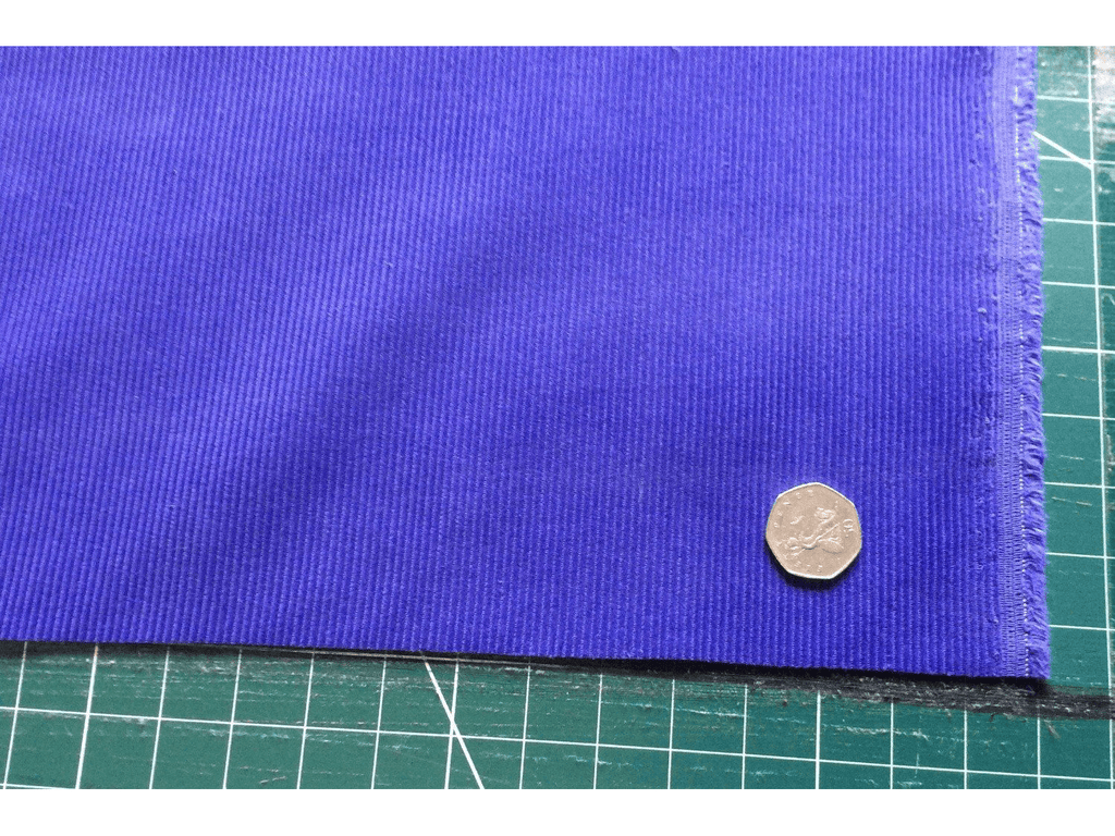 PURPLE  Corduroy  Fabric  - 100% Cotton - 11 wale -150 cms - 290 gsm - Clearance - Ralston Fabrics