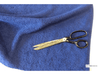 MARINE BLUE - Pure Cotton Thick LUXURY TOWELLING Fabric - 400 gsm - Ralston Fabrics