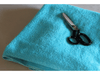 TURQUOISE- Pure Cotton Thick LUXURY TOWELLING Fabric 400gsm - Ralston Fabrics