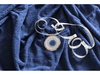 MARINE BLUE - Pure Cotton Thick LUXURY TOWELLING Fabric - 400 gsm - Ralston Fabrics