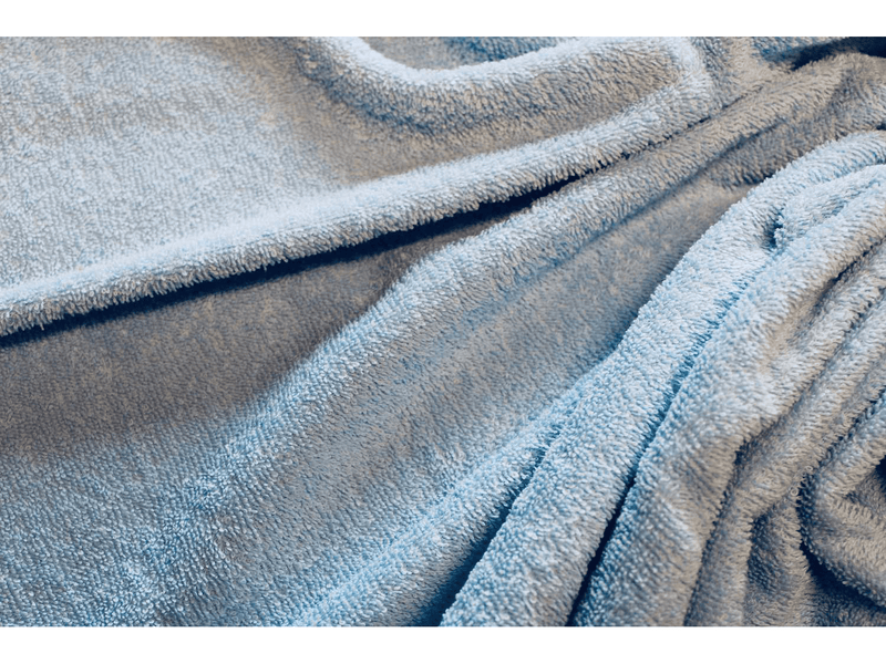 BABY BLUE  - Pure Cotton Thick Luxury Towelling  Fabric - 400 gsm - By Truly Sumptuous - Ralston Fabrics