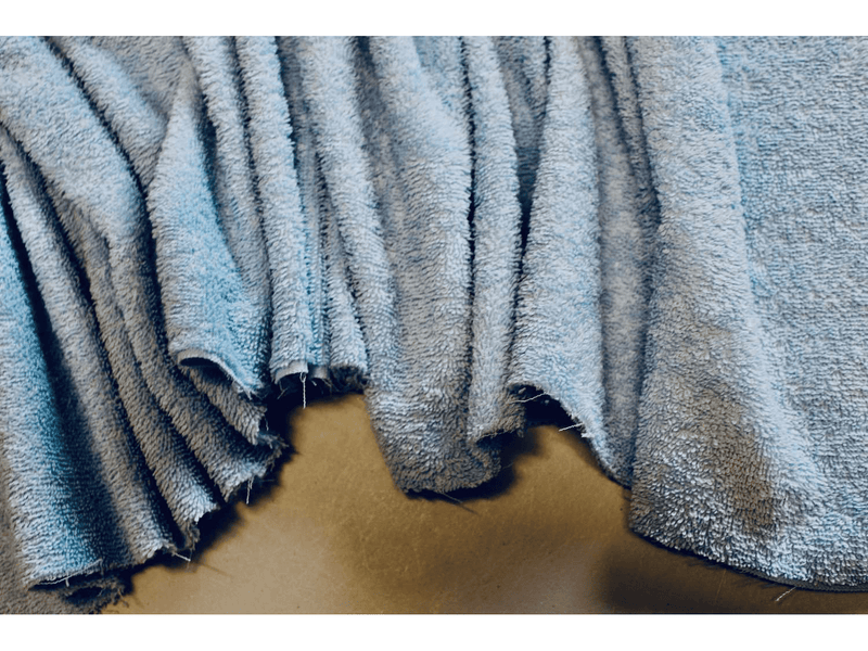 BABY BLUE  - Pure Cotton Thick Luxury Towelling  Fabric - 400 gsm - By Truly Sumptuous - Ralston Fabrics