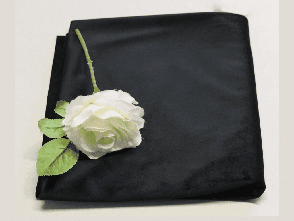 BLACK - Upholstery / Furnishing  velvet - 140  cms - 330 gsm - by Truly Sumptuous - Ralston Fabrics