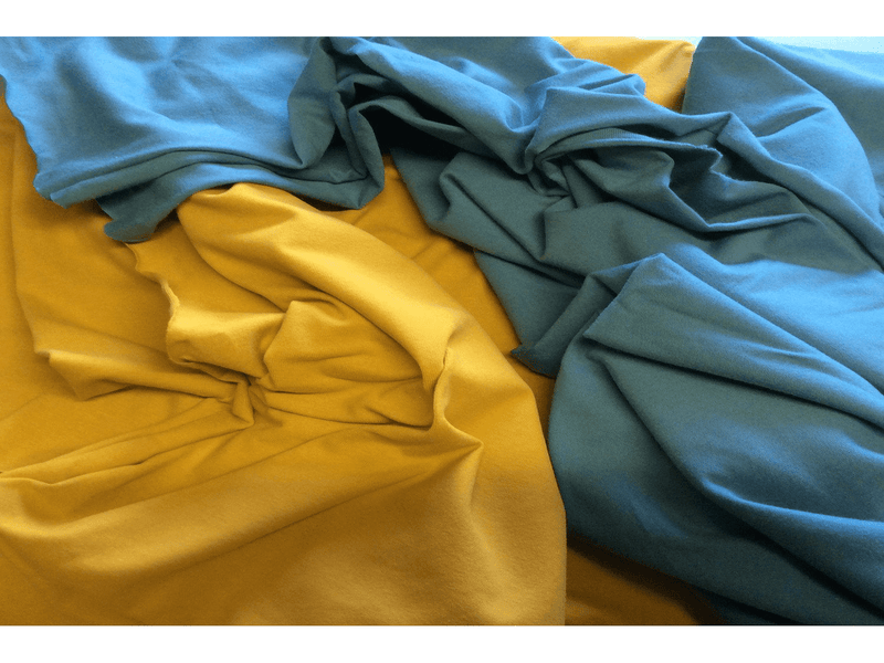 YELLOW  Stretch Jersey - Soft Cotton  Jersey Fabric - Ralston Fabrics