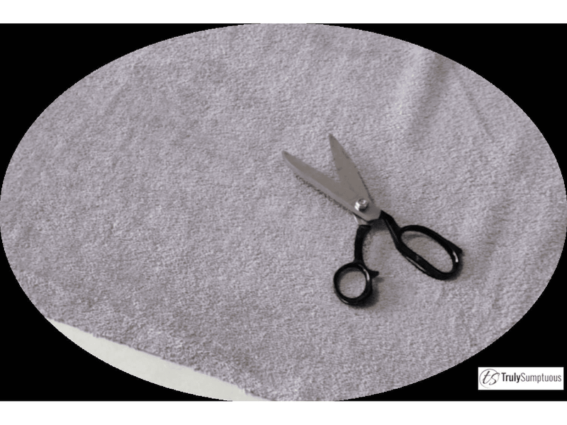 GREY - Pure Cotton Thick LUXURY TOWELLING Fabric 400 gsm - Ralston Fabrics