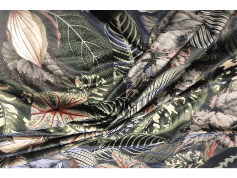 BOTANICAL LEAVES  Pattern Upholstery / Furnishing  velvet - 140  cms - 330 gsm - Ralston Fabrics
