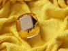 BRIGHT YELLOW  - Pure Cotton Thick LUXURY TOWELLING Fabric - 400 gsm - Ralston Fabrics