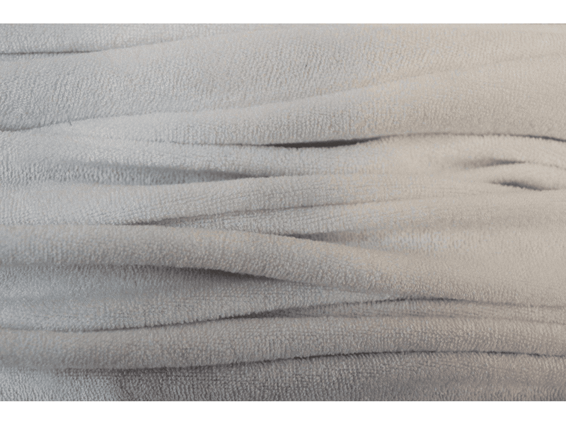 WHITE  - Bamboo Stretch Towelling, One Sided, Stretch , Jersey Style Towelling - fine and Light Weight - Ralston Fabrics