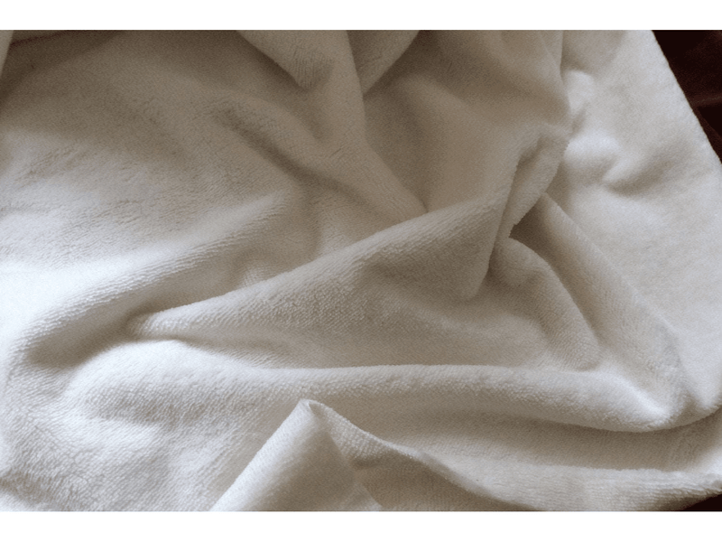 CREAM  / IVORY Luxury Bamboo  TOWELLING Fabric - 305gsm by Truly Sumptuous - Ralston Fabrics