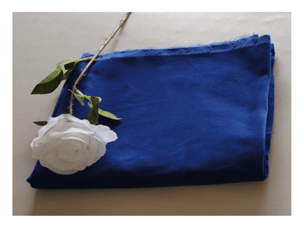 ROYAL BLUE - Cotton Dressmaking Velvet / Velveteen - Lightweight - Ralston Fabrics