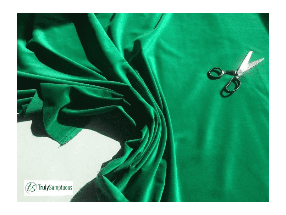 Emerald Green - Silk Velvet Fabric – Prism Fabrics & Crafts