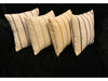 Four hopsack cushions