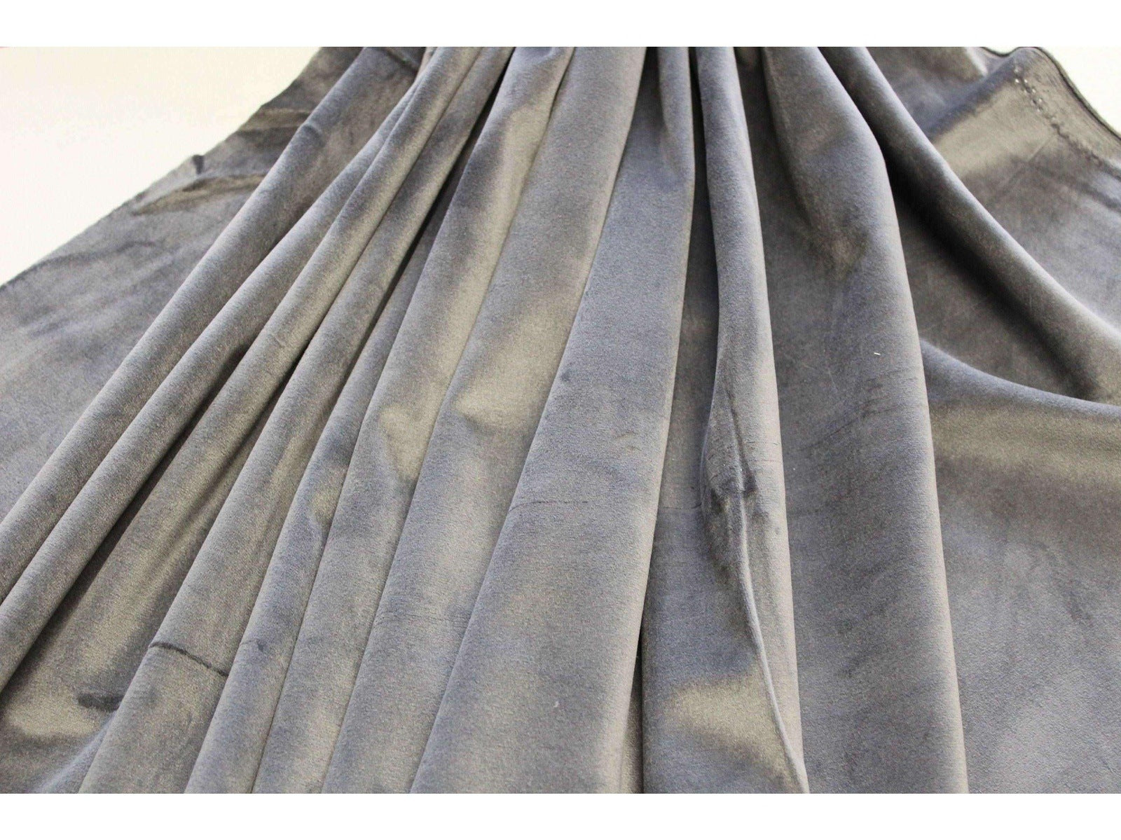 CHARCOAL GREY Velvet for Upholstry & Furnishings 140 cms wide/330gsm