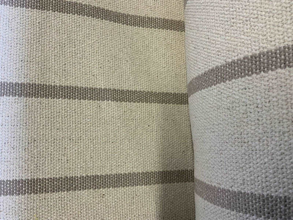 LINEN COLOUR STRIPE - Heavy Hopsack Furnishing / Upholstery Fabric - 600gsm - 160 cms Heavy Duty Furnishing Fabric - Ralston Fabrics