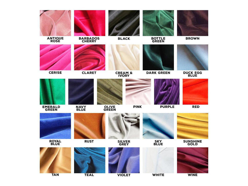 VIOLET - Cotton Dressmaking Velvet Fabric - Lightweight - Ralston Fabrics
