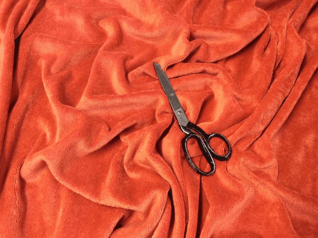 RUST   - Luxury Bamboo Towelling by Truly Sumptuous - Ralston Fabrics