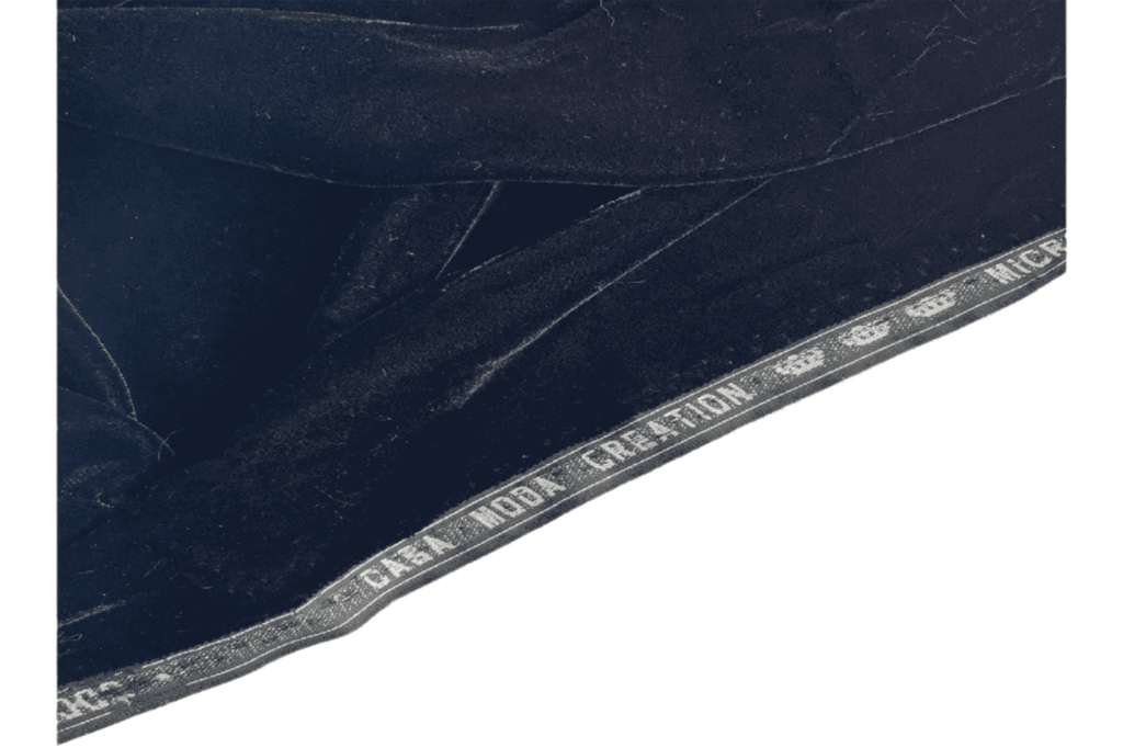 BLACK - Micro Velvet  Fabric -  Fine and Lightweight - 112 cms - 180 gsm - Ralston Fabrics