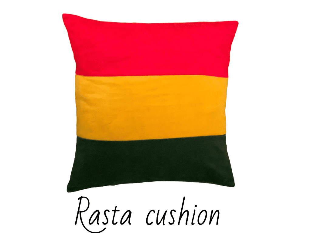 RASTA Cushion Cover - made from Truly Sumptuous Velvets - 45 x 45 cm 18x18”