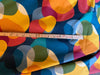 RETRO PATTERN - Orange Shapes Light Furnishing Cotton Fabric - Ralston Fabrics
