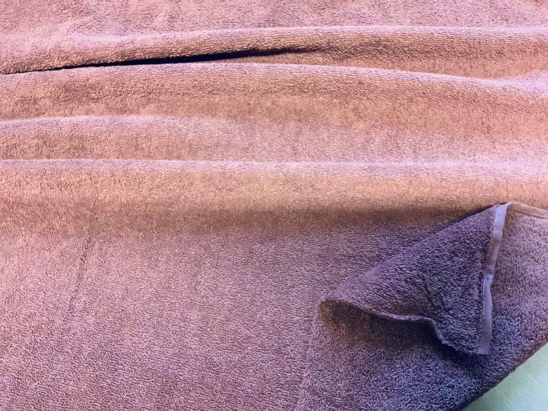 PLUM - Pure Cotton Thick LUXURY TOWELLING Fabric by Truly Sumptuous - Ralston Fabrics