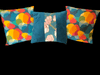 Japanese Floral Light Furnishing Cotton Fabric - Bright Patterned Floral Fabric for Lampshades, Cushions, Bags and Curtains
