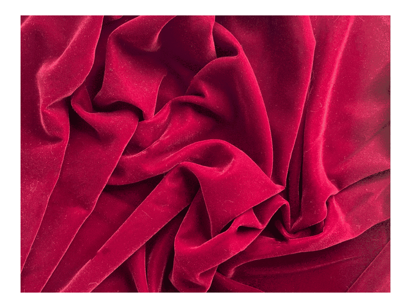 WINE - Micro Velvet  Fabric -  Fine and Lightweight - 112 cms - 180 gsm - Ralston Fabrics