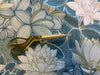 LOTUS BLUE Light Weight Furnishing Cotton Fabric, Cushions, Curtains, Bags Craft Projects