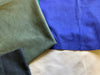 REMNANTS: 5 / 6 PICES OF CORDUROY FABRIC, LARGE PIECES - PACKAGE WEIGHT APPROX 1KG