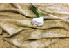 FAUX SUEDE FABRIC -Tan Colour, with Fancy Stitching - 150 cms - 240gsm - Ralston Fabrics