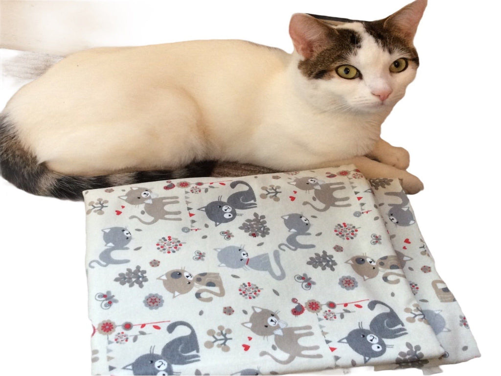 SMALL CATS Patterned  Stretch Jersey - Soft Jersey Fabric - 155 cm - 290gsm - Ralston Fabrics