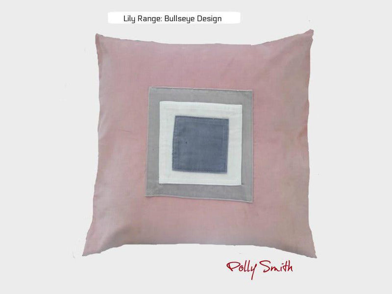 Velvet Cushion Covers by Polly Smith 45 x 45 cms (18x 18") Lily Range - Outsider Pattern - Ralston Fabrics
