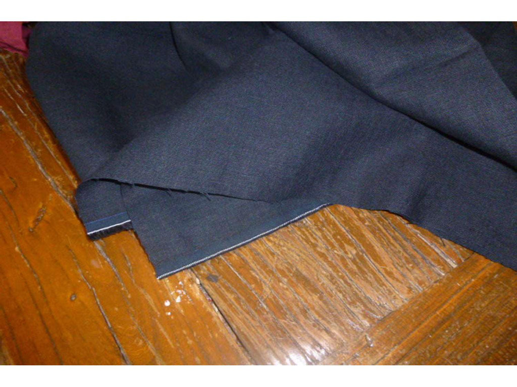BLUE BLACK  Luxury   Pure Linen Fabric - Superior Quality - Ralston Fabrics