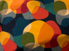 RETRO PATTERN - Orange Shapes Light Furnishing Cotton Fabric - Ralston Fabrics