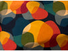 RETRO PATTERN - Orange Shapes Light Furnishing Cotton Fabric - Ralston Fabrics